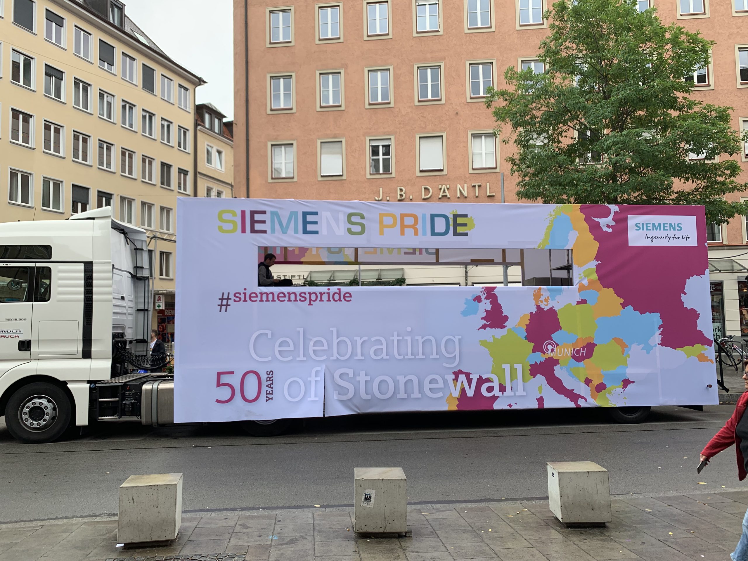 Showtruck für Siemens vom Christopher Street Day in München 2019